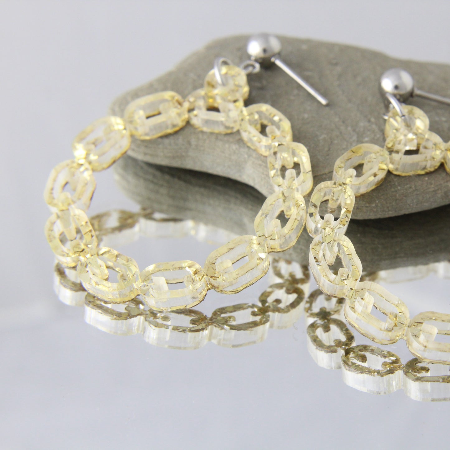 'Unchain My Heart' Acrylic Earrings