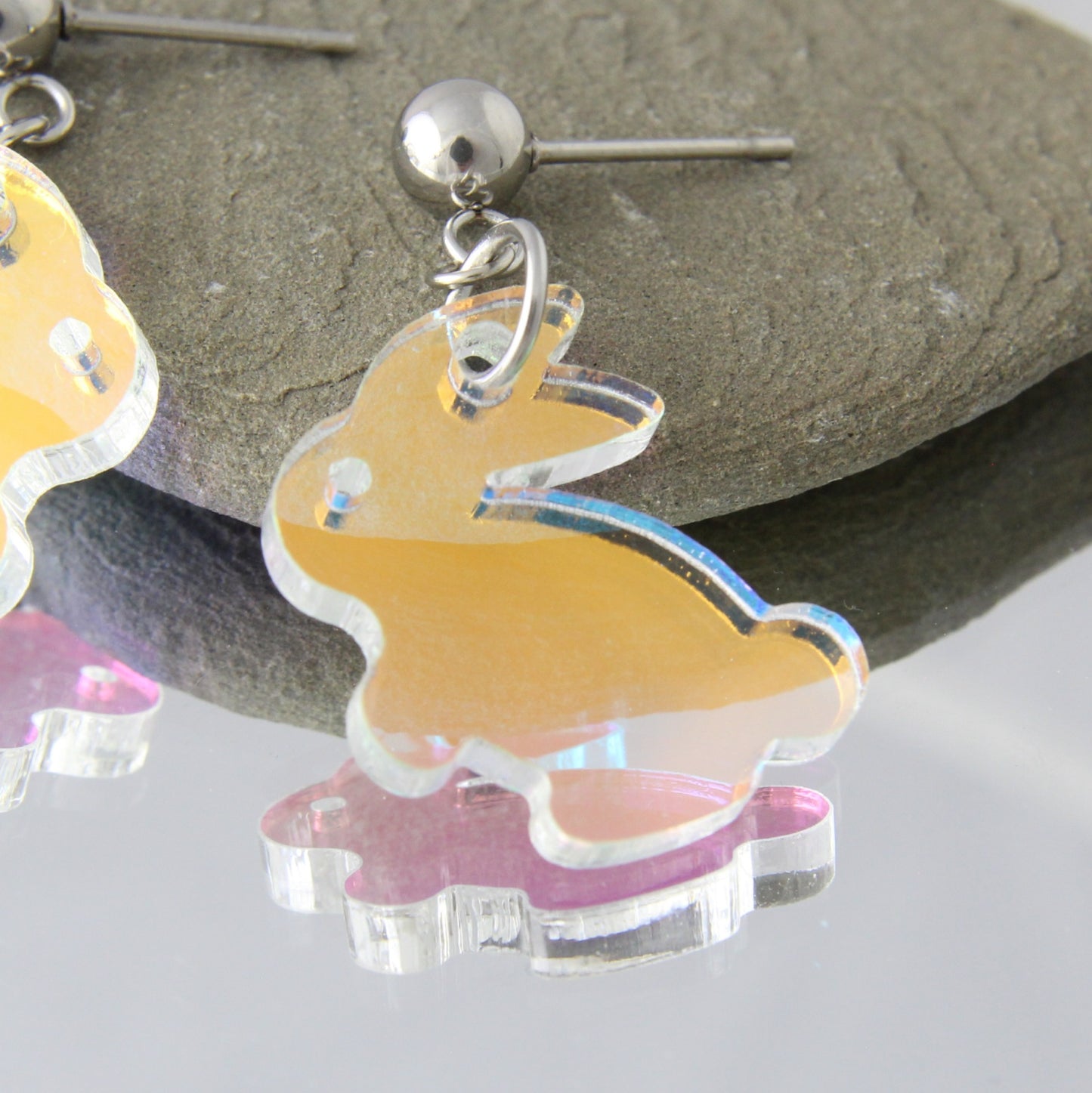 'Easter Bunny' Acrylic Dangles