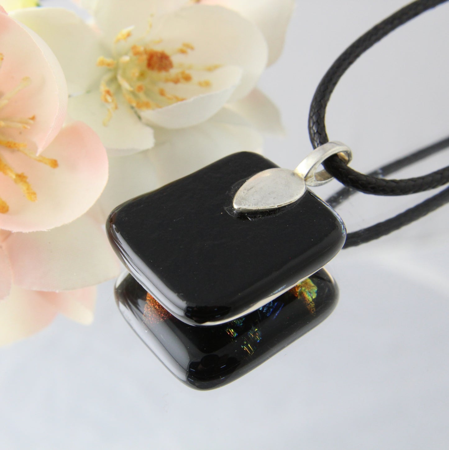 Optical Colour Fused Glass Pendant