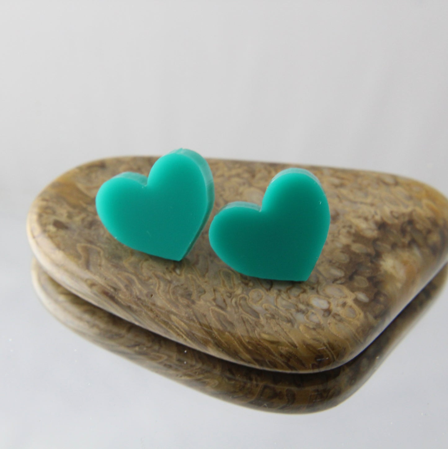 'Bright Hearts' Acrylic Stud Earrings