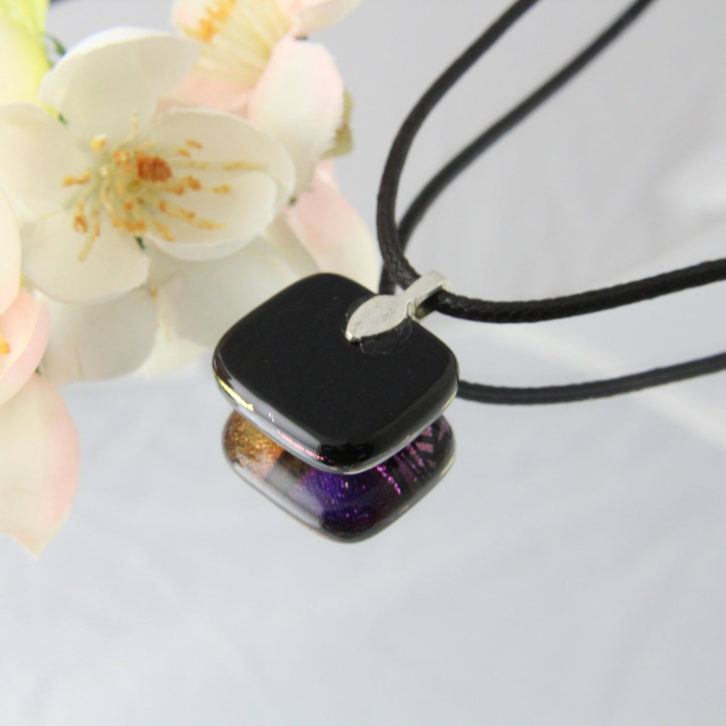 Patchwork Fused Glass Pendant #4