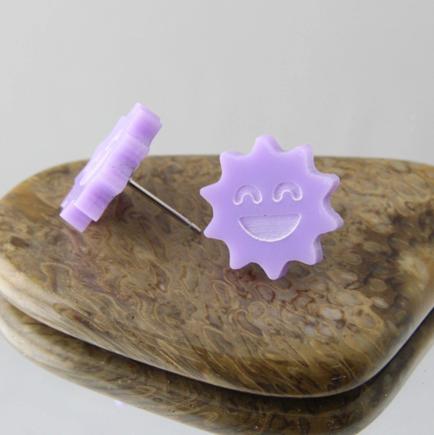Happy! Acrylic Earrings Studs