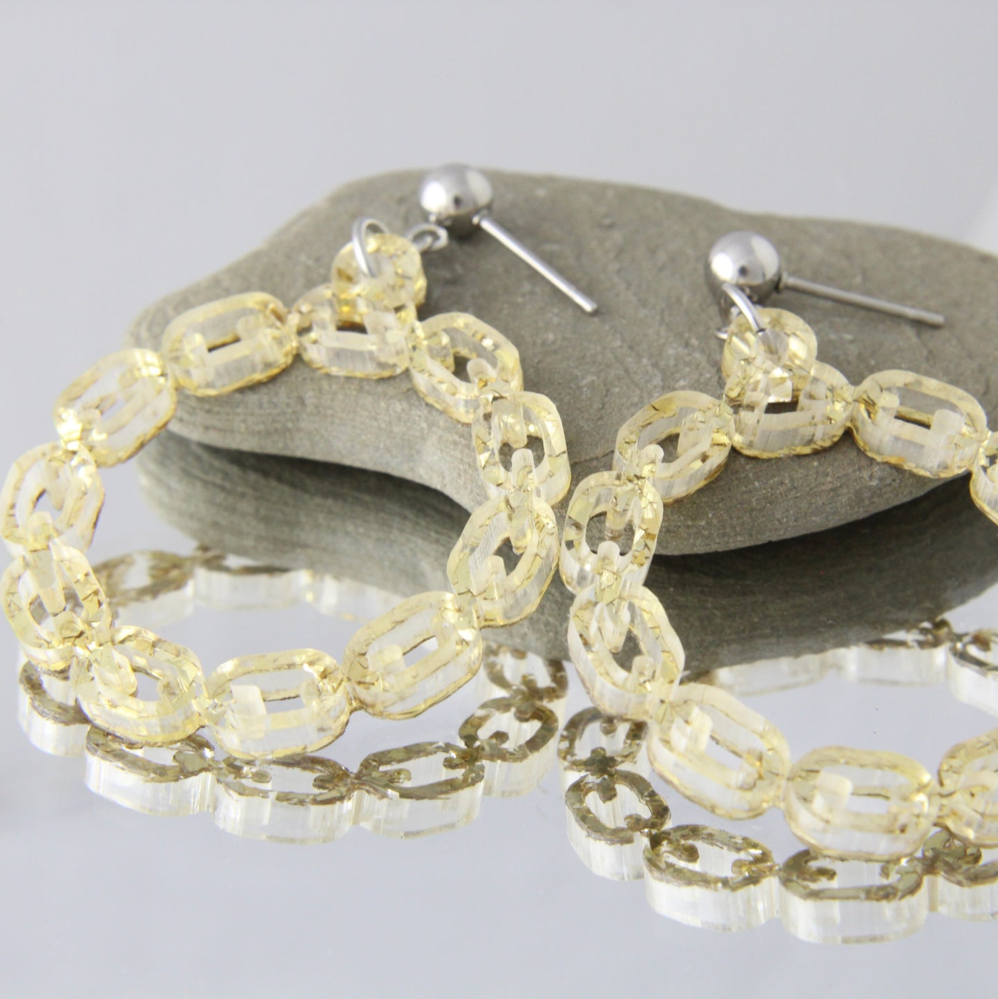 'Unchain My Heart' Acrylic Earrings
