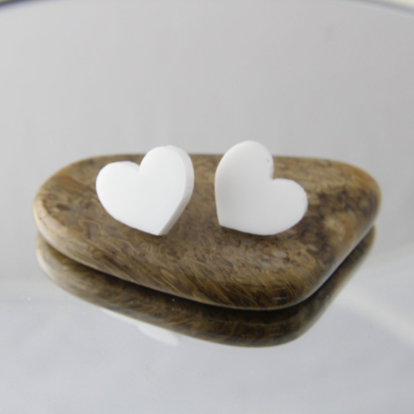 'Bright Hearts' Acrylic Stud Earrings