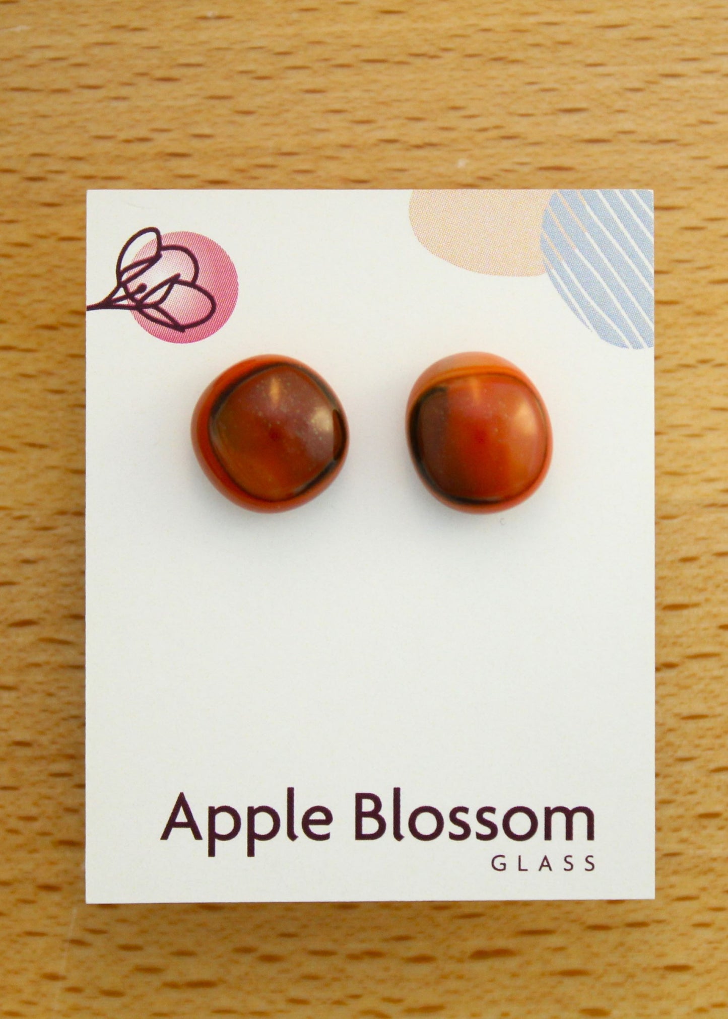 'Streaky & Sublime' Fused Glass Studs