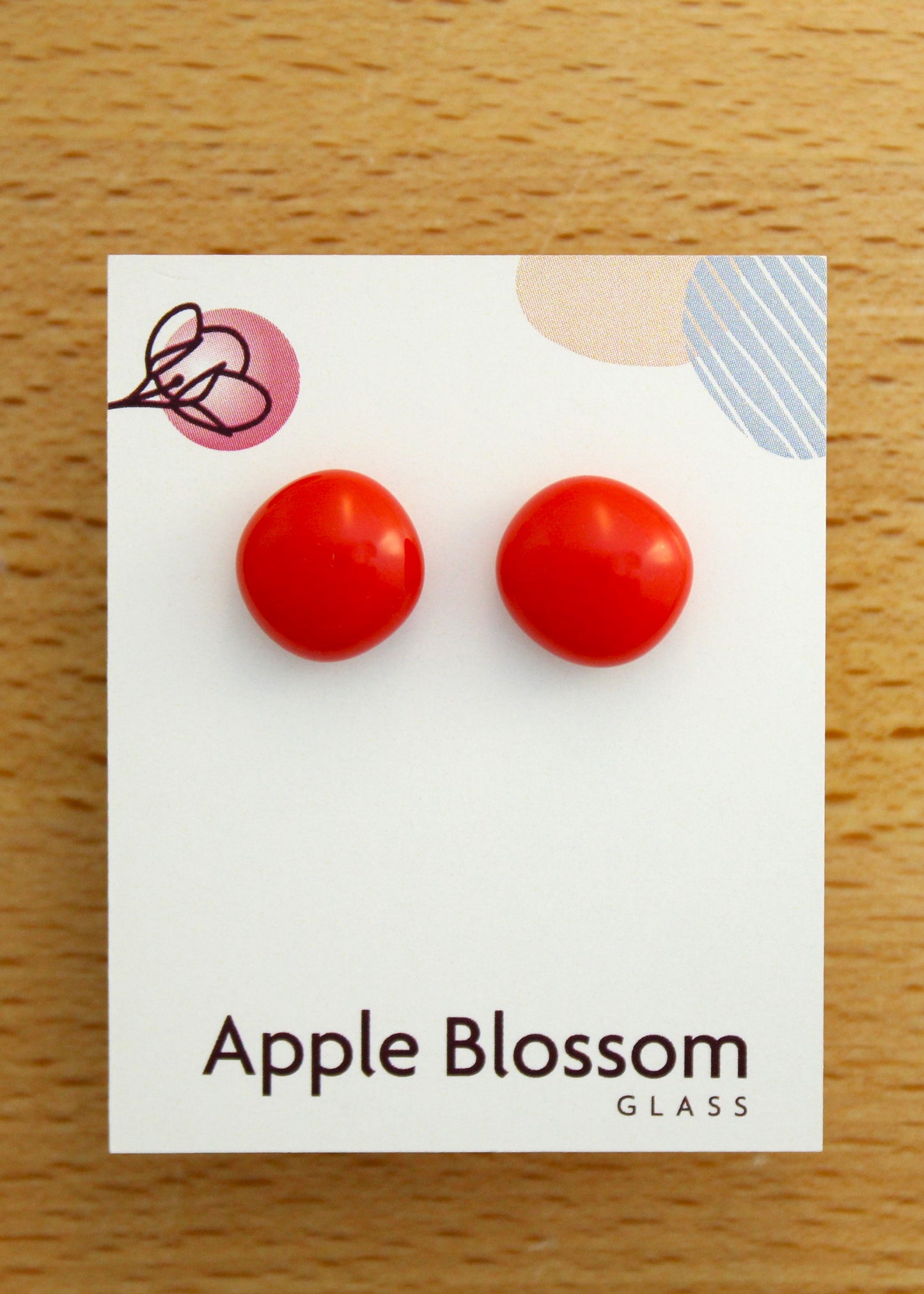 'Brighten My Life' Fused Glass Studs
