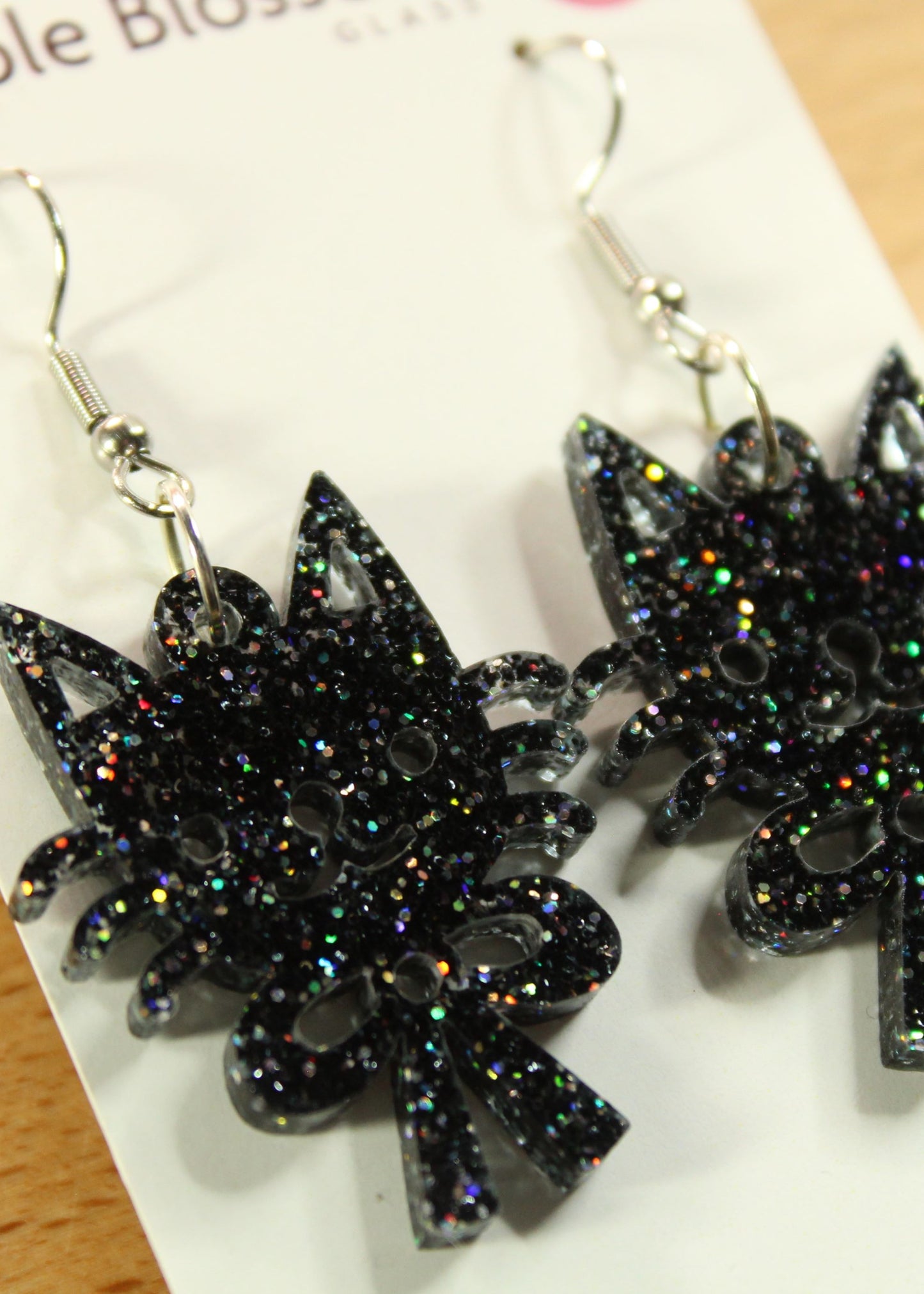 'Black Cat' Acrylic Earrings