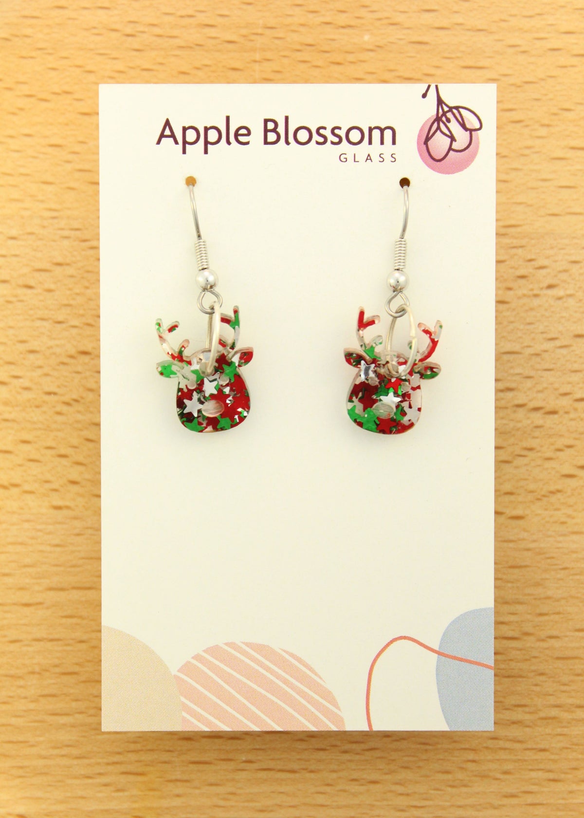 'Reindeer' Christmas Acrylic Earrings