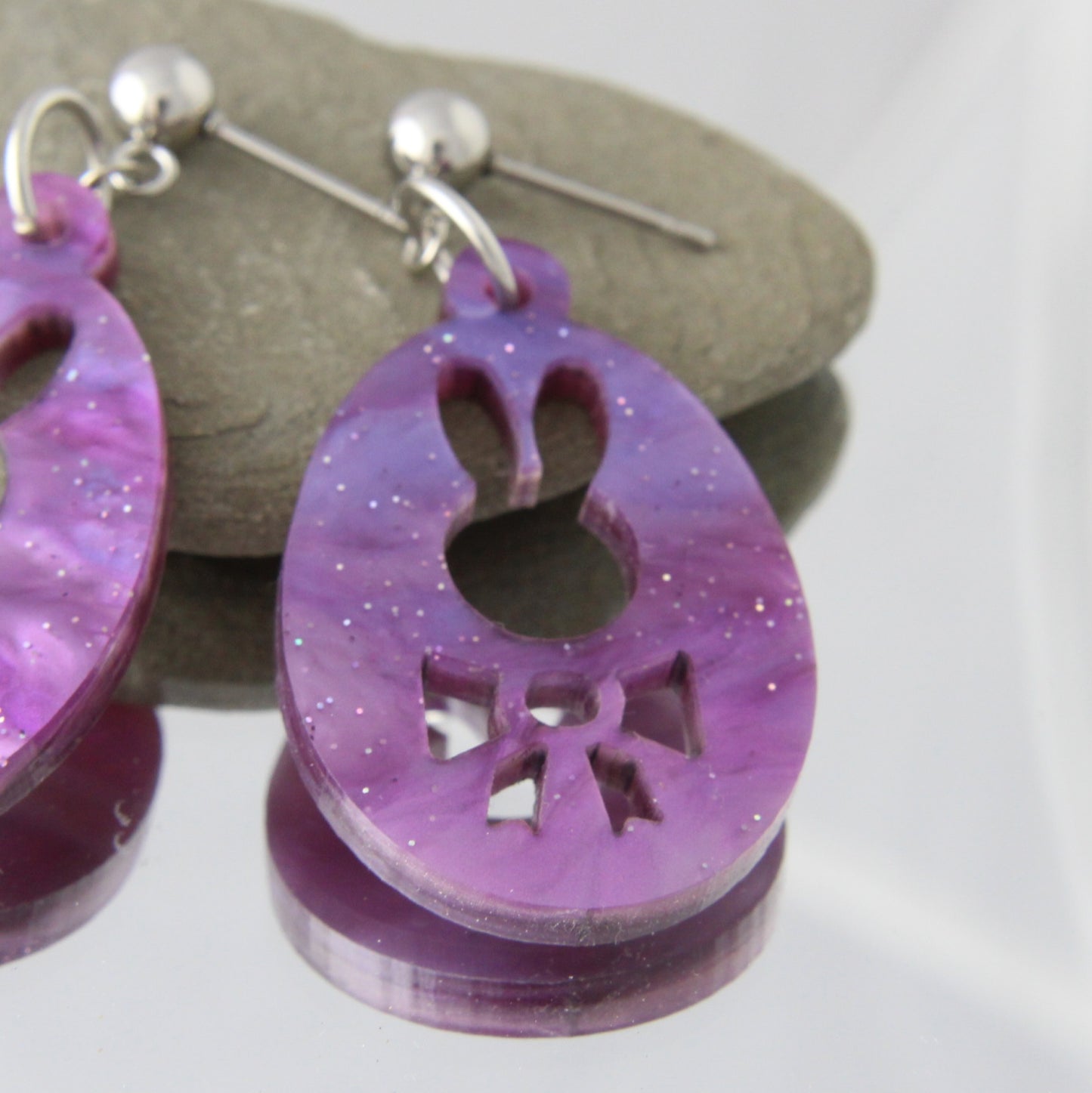 'Wizard Bunny' Easter Stud Earrings