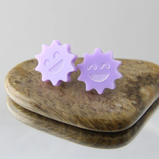 Happy! Acrylic Earrings Studs