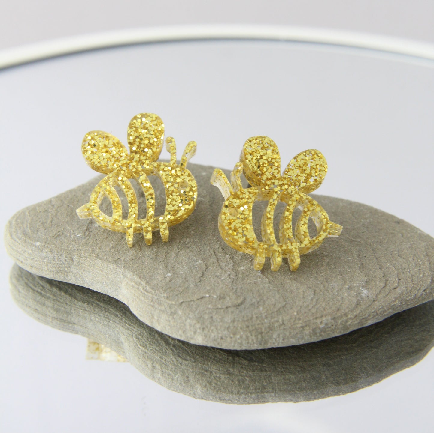 'Bee Yourself' Acrylic Earrings