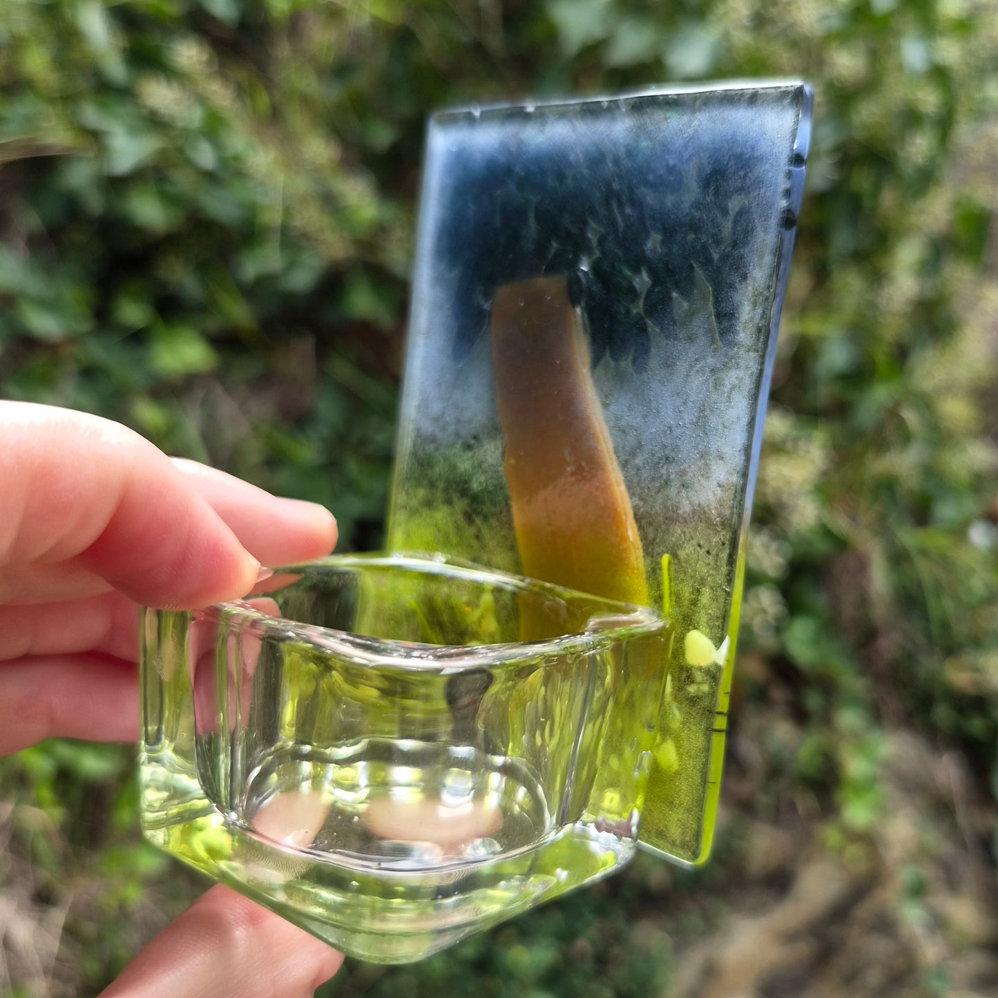 Eucalyptus Gum Tree Fused Glass Tealight