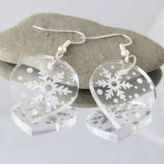 'Snowflakes' Acrylic Earrings