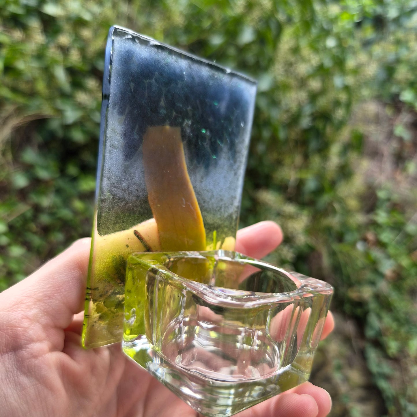 Eucalyptus Gum Tree Fused Glass Tealight