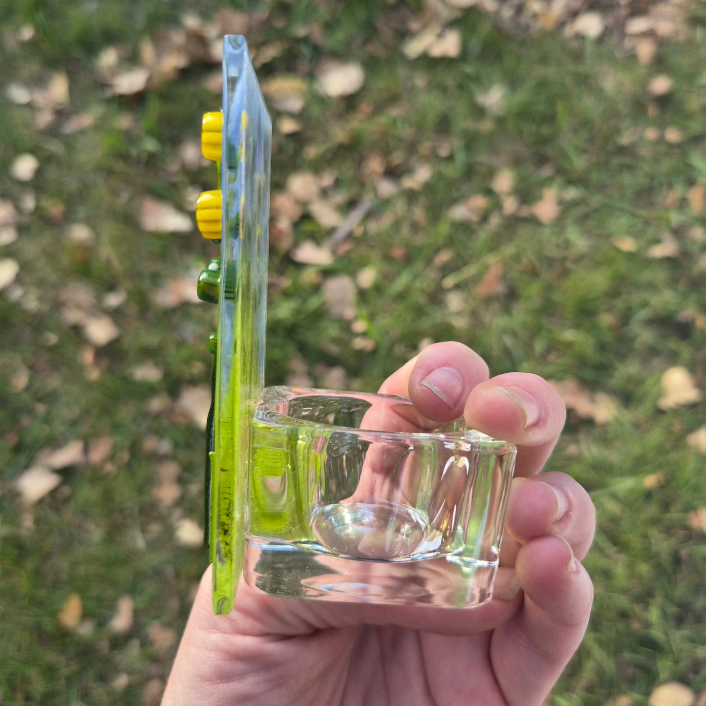Sunflower Fused Glass Tealight