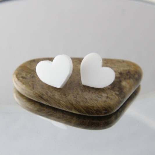 'Bright Hearts' Acrylic Stud Earrings