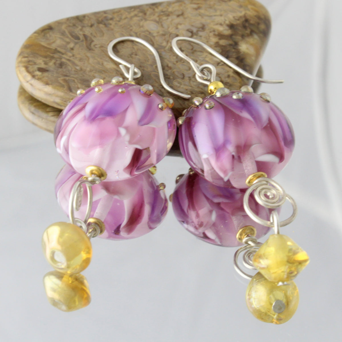 'Bloom Implosion' Glass Earrings