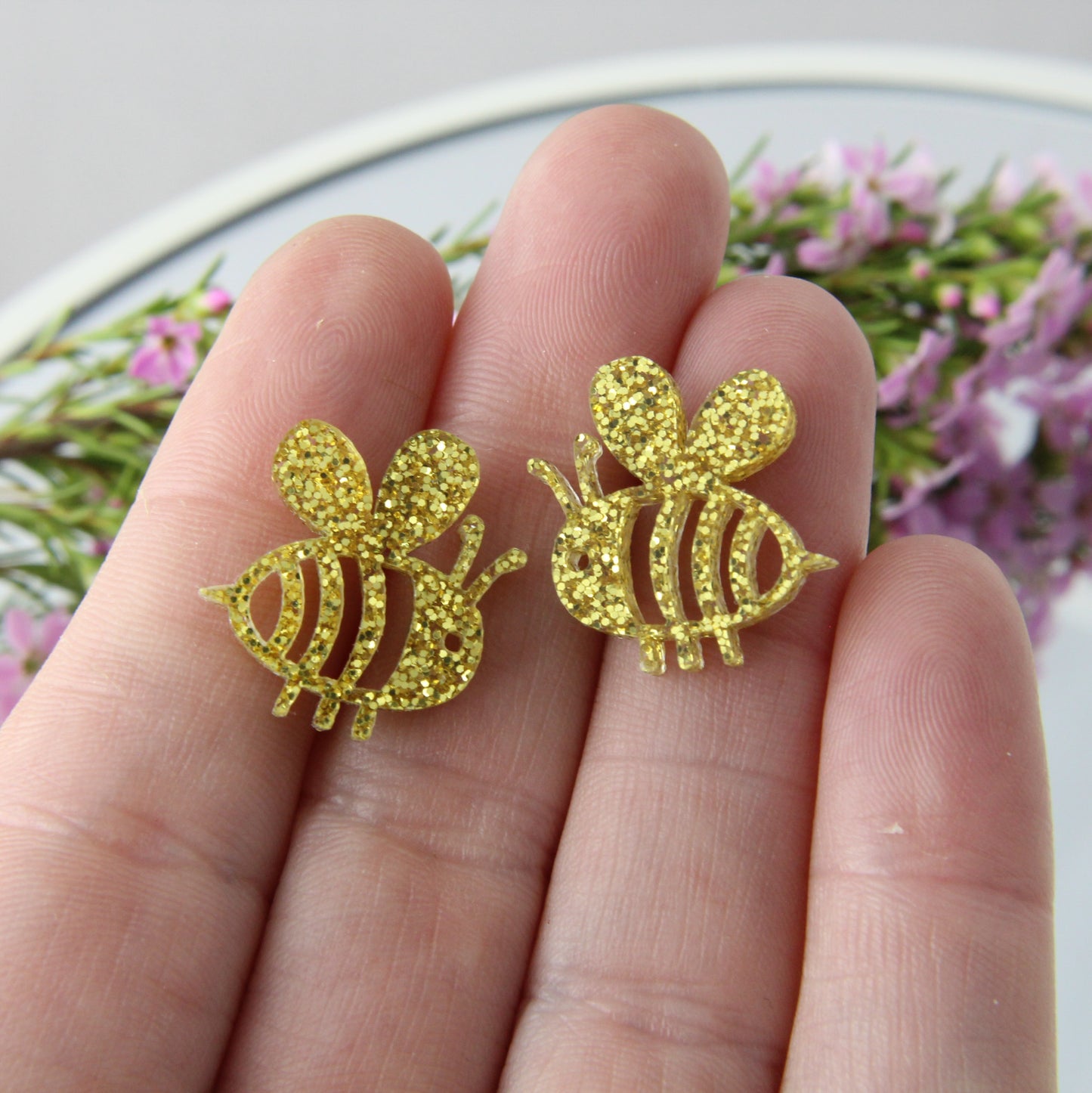 'Bee Yourself' Acrylic Earrings