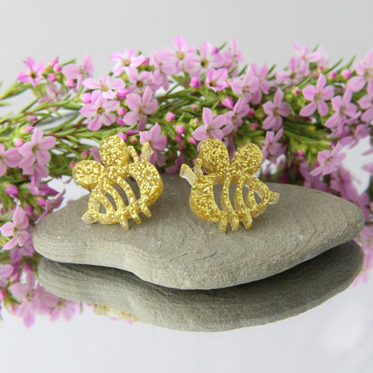 'Bee Yourself' Acrylic Earrings