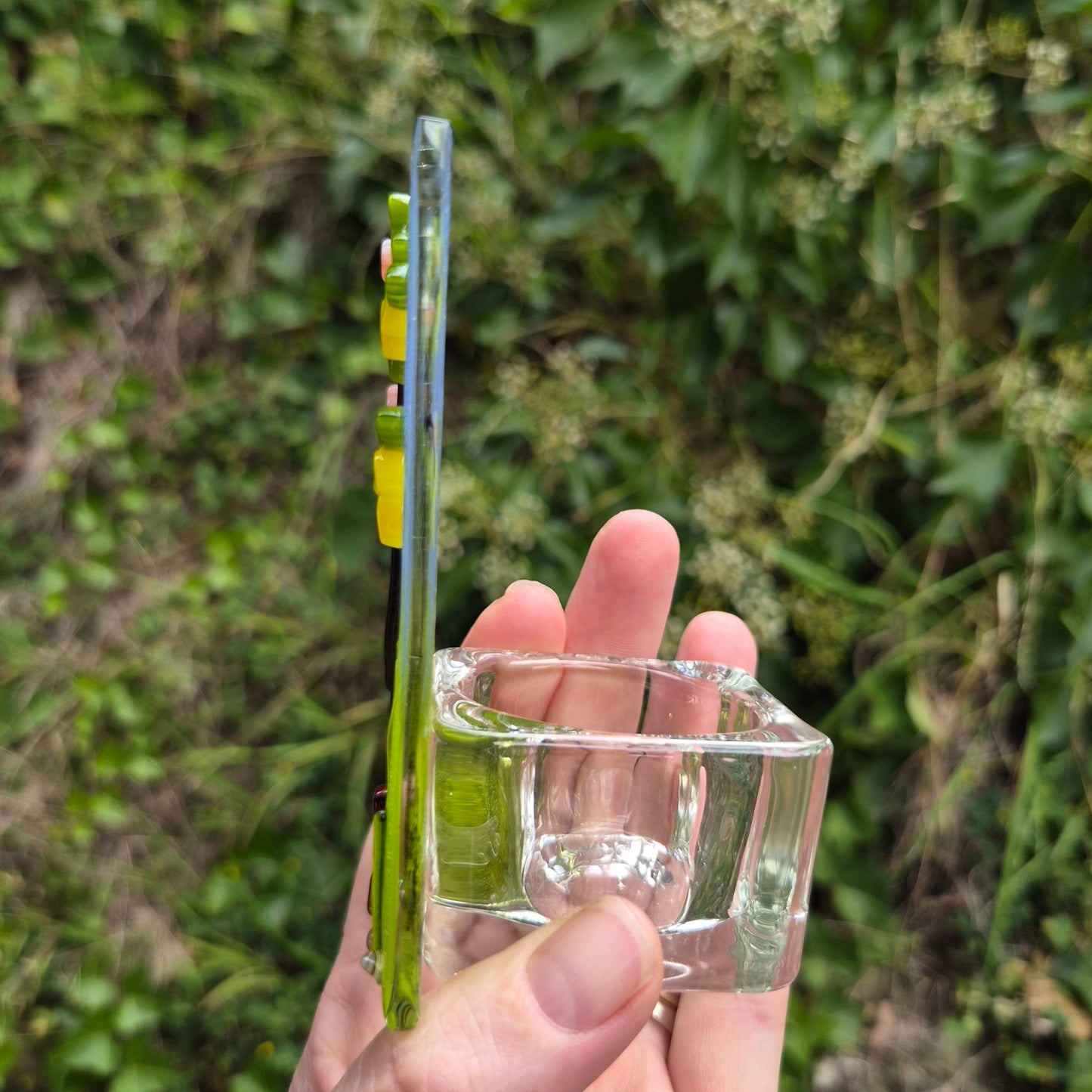 Lemon Tree Fused Glass Tealight