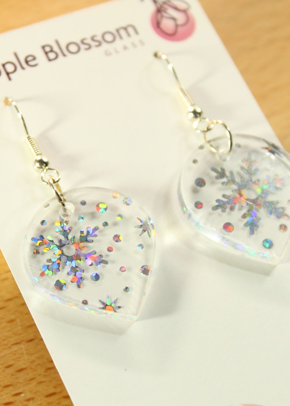 'Snowflakes' Acrylic Earrings